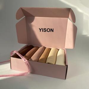 Custom Scarf Scarves Shawl Hijab Set Box Pour Blank Chiffon Hijab Gift Box