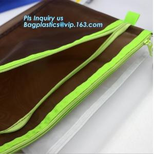 A3,A4,A5,B4,B5,B6,B8 file folder clear mesh bag printed logo document folder