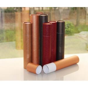 Wholesale Classical Leather Surface Cardboard Paper Cans Packaging with SGS Certification from china suppliers