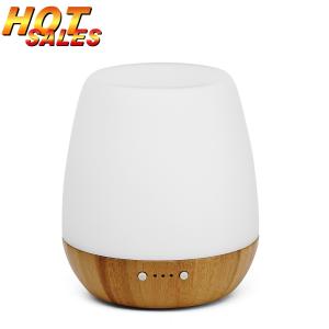 Natural Bamboo Essential Oil Diffuser 180ml Water Tank with warm Color Lights