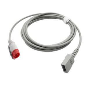 China Biolight A8 4 Pin Invasive Blood Pressure Cable IBP Extension 2.7m Length on sale