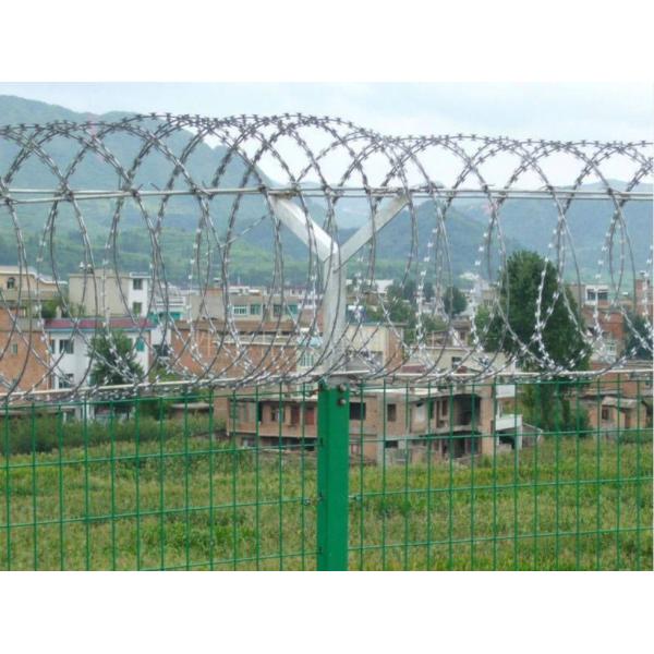 Q195 Galvanized Razor Concertina Barbed Wire BTO - 22 For Prison Fence