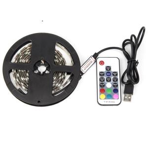 Wholesale Cuttable Decorative USB TV Backlight , Self Adhesive LED RGB Strip Kit 60LEDS / M from china suppliers