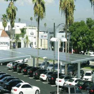 Al 6005-T5 & SUS 304 Open Ground Solar Carport Mounting System