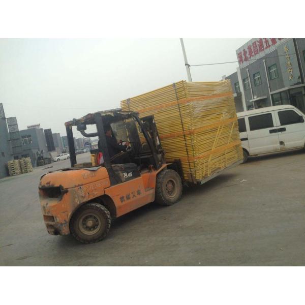 Galvanized Temporary Fence Panels 2.1m*3.5m with brace OD32mm*1.5mm Mesh 60mm*150mm*4.00MM hdg 42 microns /300 gram/SQM