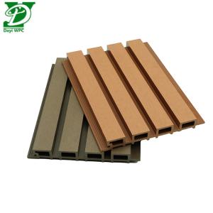Waterproof Durable Environmental Trough Surface WPC External Wall Cladding