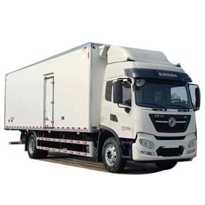 China Customized 6.2M Dongfeng 4x2 RefrigeratorTruck Freeze Van Transportation Truck With Hydraulic Lift Gate on sale