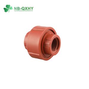 Wholesale Customized Request Pn16 Red Brown Female Union Pph Water Pipe Plastic Pipe Fitting from china suppliers