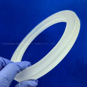 Customized Processing High Purity Frosted Quartz Irregular Ring Flange Glass
