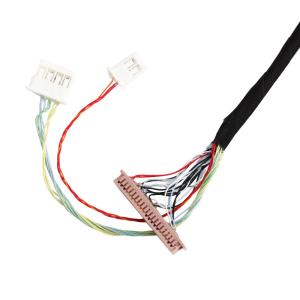 China Lvds Extension Edp Cable Assembly  1.25mm 40 Pin DF13-40DS 100mm Length on sale