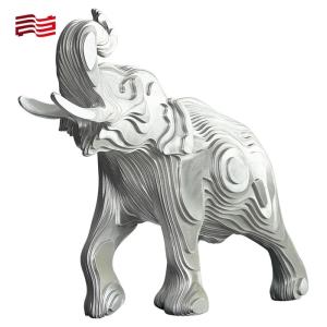 Custom Metal Animal Statue Life-Size Bronze Elephant Sculpture Made of Stainless
