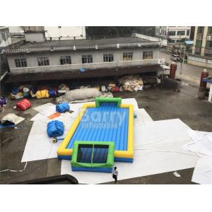 Door Close To Door Outdoor Inflatable Soap Football Arena , Inflatable Water
