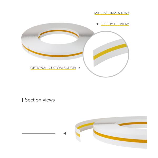 PVC Led Alphabet Letter Edge 3D Side Pass Light Strips Yellow Color