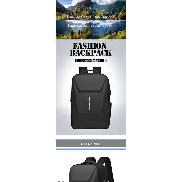 Customized Logo Travel Business Computer Backpack With USB Port