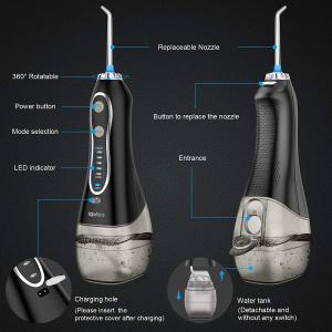 IPX7 Waterproof Cordless Freedom Water Flosser 5 Modes To Clean Teeth