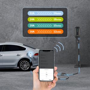 Portable 7kW DC Fast Charging 220V EV Car Charger with Connection Temperature