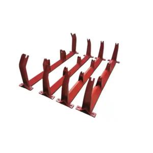 Carbon Steel Conveyor Roller Bracket Frame Idler Support Structure For Belt