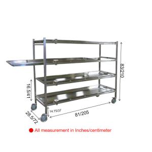 304 stainless steel transfer functional lab and funeral Mortuay Cabinet Cadaver