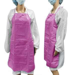 Washable Anti Static ESD Stripe Apron For Cleanroom