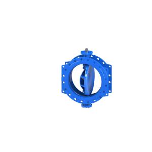 Arch Shape Design Double Eccentric Butterfly Valve With Stronger Ribs On Back