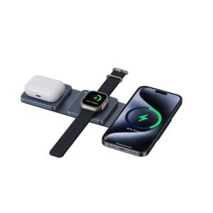 Travel Wireless Charger With 3W IWatch Charging And Multiple Protection