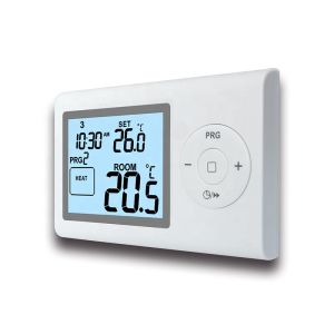 Green Backlight Color Boiler Temperature Control Thermostat White Color