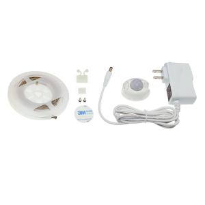 Warm White Bedroom LED Strip Light Kit With Waterproof Motion Sensor 5050 12V DC
