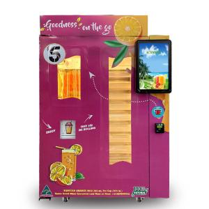 China APP Control Fresh Orange Juice Vending Machine With Auto Cleaning Function on sale
