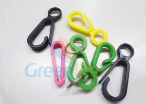 China Colorful POM Plastic Snap Hook , Lanyards Attaching Plastic Carabiner Hook on sale