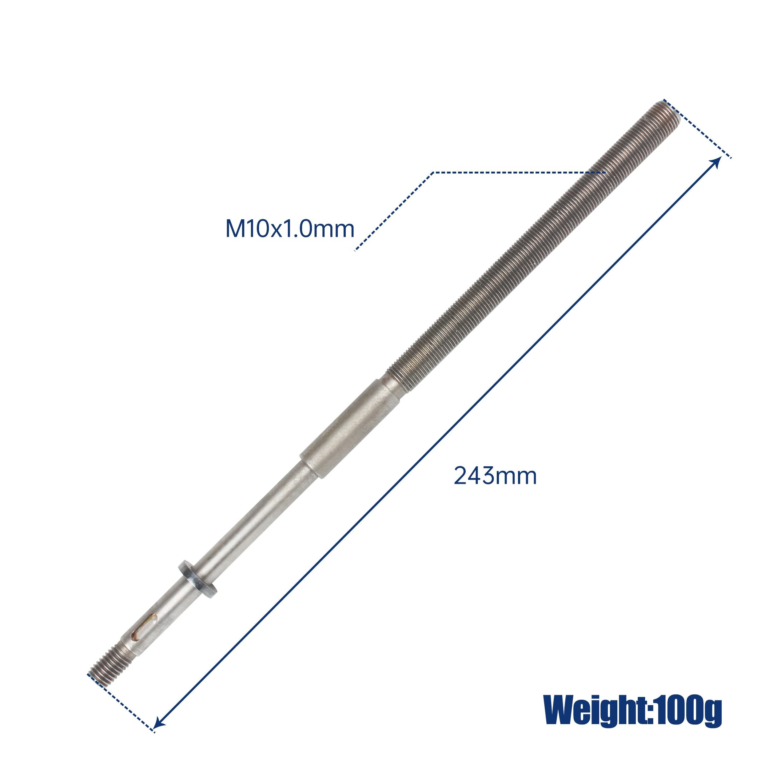 Lead Feed Cross Slide Screw 243mm For WM210V CD210V Lathe Spare Parts