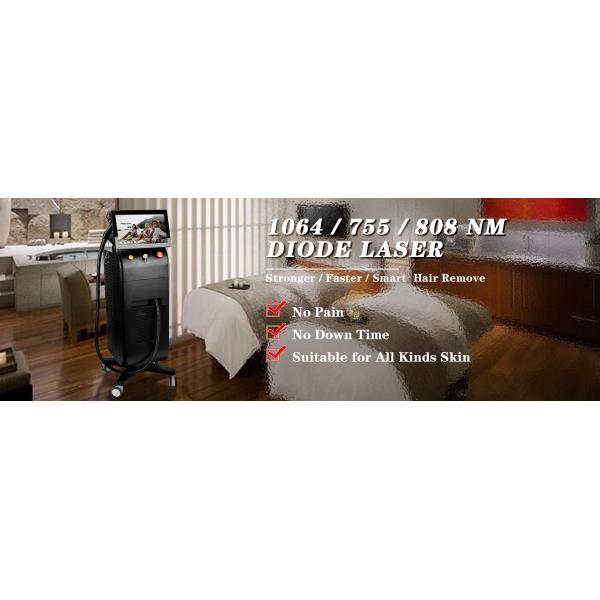 Vertical Big Spot Size YAG IPL Diode Laser Device 808nm Diode Beauty Equipment