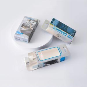 Custom Logo Small Box Charger Foldable Art Paper Package Box With Display Window