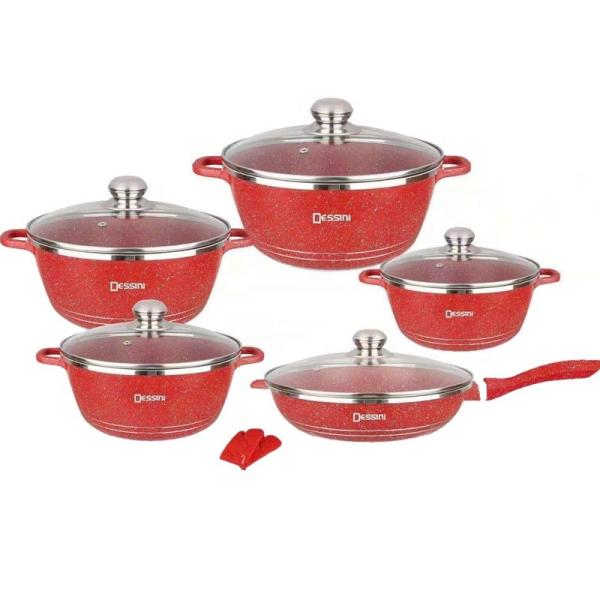 Hot Sale Aluminium Cooking Pot Set Medical Stone Cookware Non Stick Cookware Set