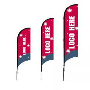 Polyester Custom Advertising Feather Flags Single / Double Sides Digital