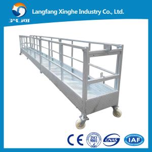 Wholesale Temporary window cleaning equipment , zlp630 glass fitting gondola , aluminum zlp800 suspended rope platform from china suppliers
