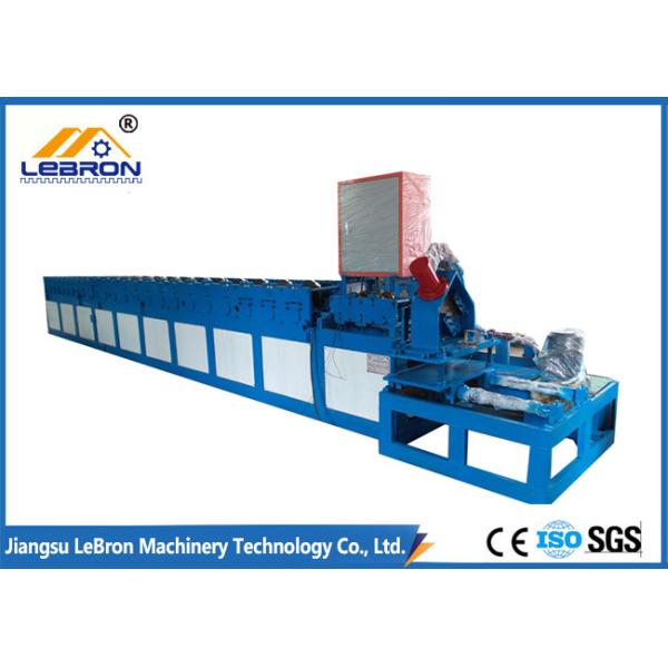 Blue color door frame cold roll forming machine automatic type PLC system