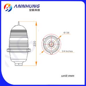 AH-LI/B LED Aviation Obstruction Light , Single Low Intensity Obstruction Light