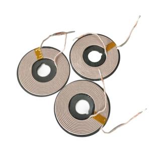 qi universal wireless charger receiver coil with ferrite