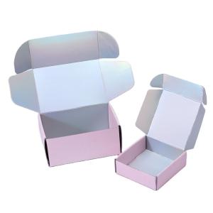Custom Logo Corrugated Cardboard Laser Mailing Box Folders Holographic Shipping