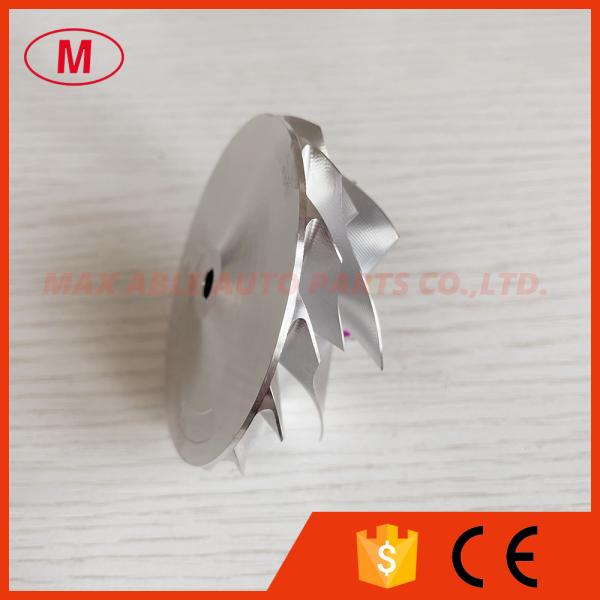 G25-660 reverse 54.28/67.40mm 7+7Blades point milling turbo aluminum 2618/Milling/billet compressor wheel for 858161-500