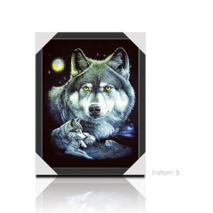 PET/PP Material Printing Lenticular 3d Wolf Picture For Gift Large Size