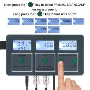 Professional Water Testing Kit 8-in-1 Comprehensive Analysis Smart APP Control