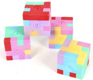 China 3D Puzzle Cube Eraser For Kids As Toys on sale