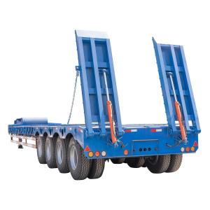 4 Axle 120 Ton/150 Tons Heavy Duty Gooseneck Low Loader/Lowbed/Lowboy Low Bed