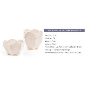 Wheat straw Compostable Trade Assurance Disposable Cups PLA Cup 100% Biodegradab