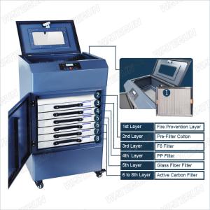 700W Laser Cutting Solder Fume Extractor , Grey Welding Fume Extractor
