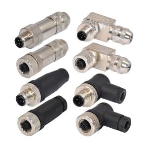 AWG18 M12 Male Assembly Waterproof Connector IEC IP67 Female