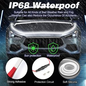 LED Hood Light Strip Suitable for External Car Hood Waterproof Daytime Running