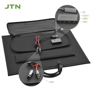 Foldable Camping Solar Photovoltaic Panel with Monocrystalline Cells 100W 18V