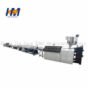 Single Wall Plastic Pipe Extrusion Line , Plastic Pipe Making Machine